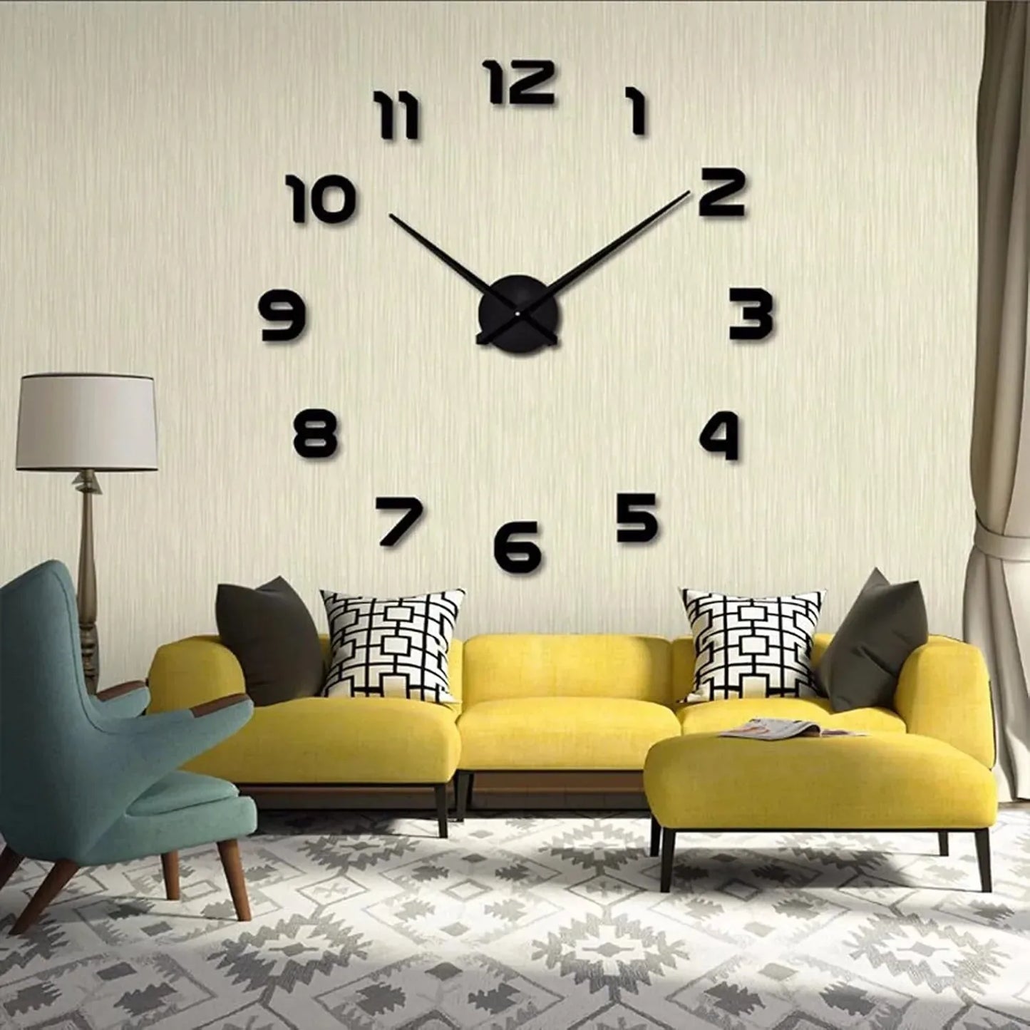 3D DIY Wall Clock Arabic Numerals Clock