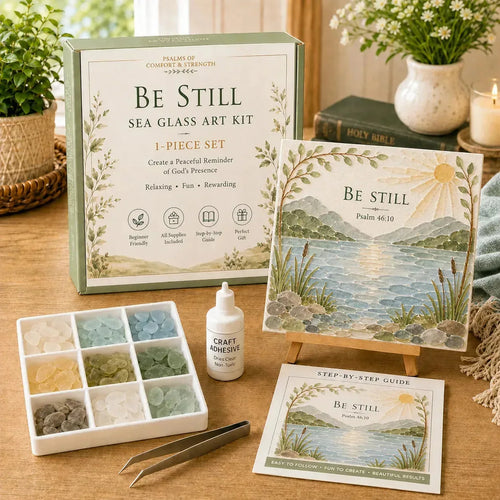 Psalms of Comfort and Strength Sea Glass Art Kit – product image 1