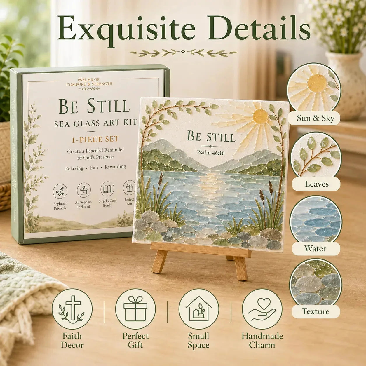 Psalms of Comfort and Strength Sea Glass Art Kit – product image 6