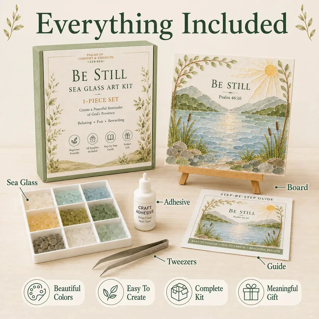Psalms of Comfort and Strength Sea Glass Art Kit – product image 8