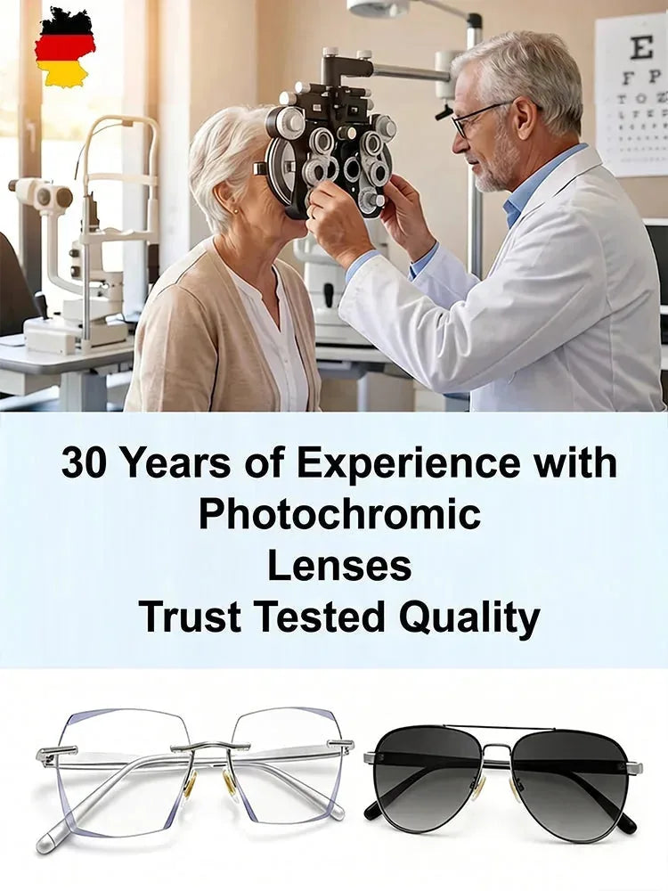 Rimless Transition Photochromic Reading Glasses 2 Pack