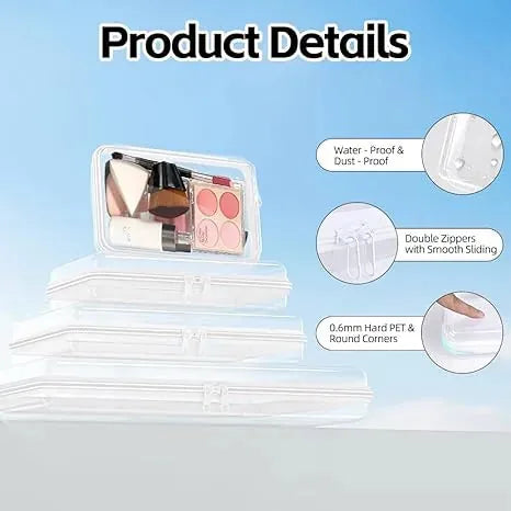 Clear Hard Shell Zipper Case