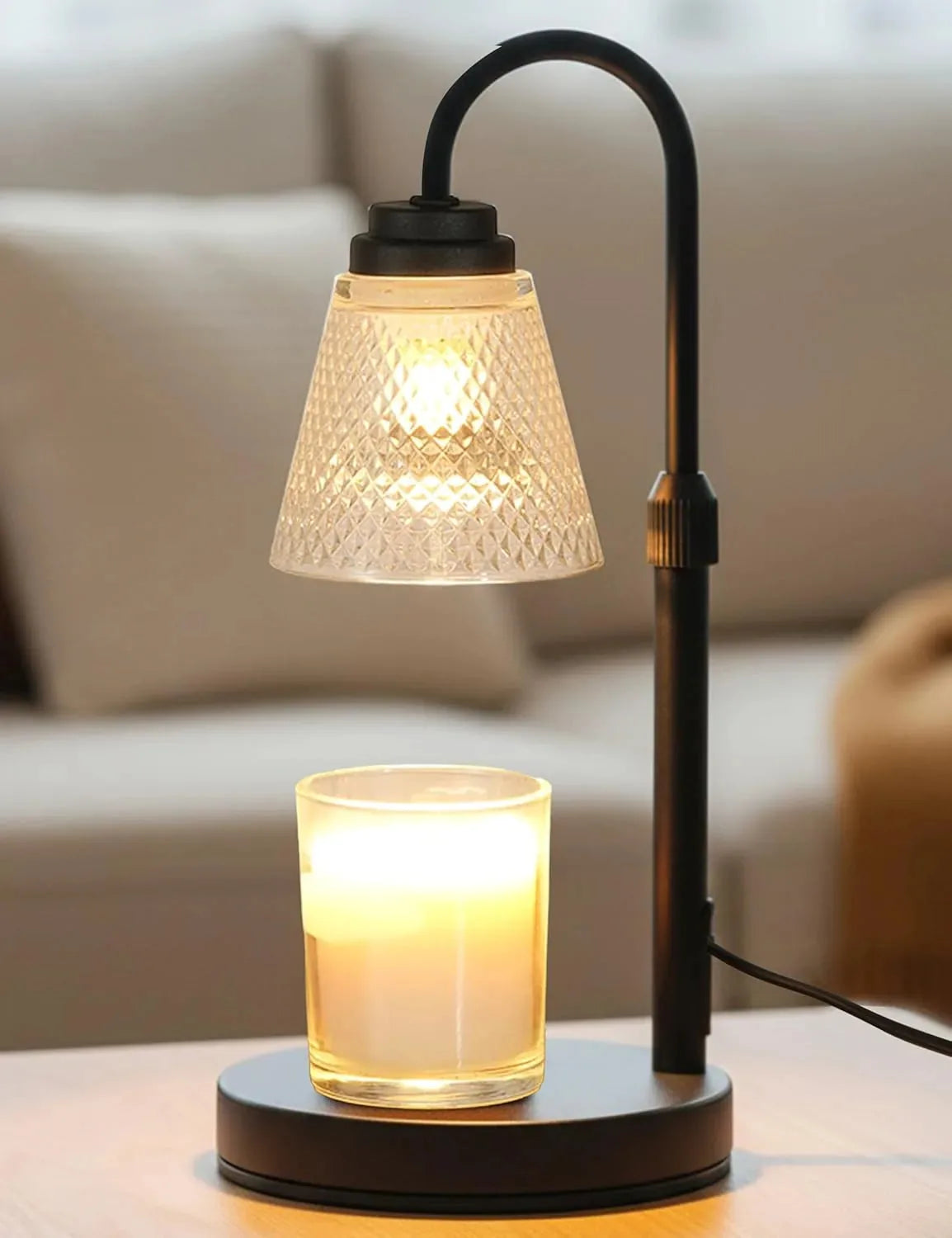Cozy Candle Warmer Lamp with Timer & Dimmable Light 🎁🌲