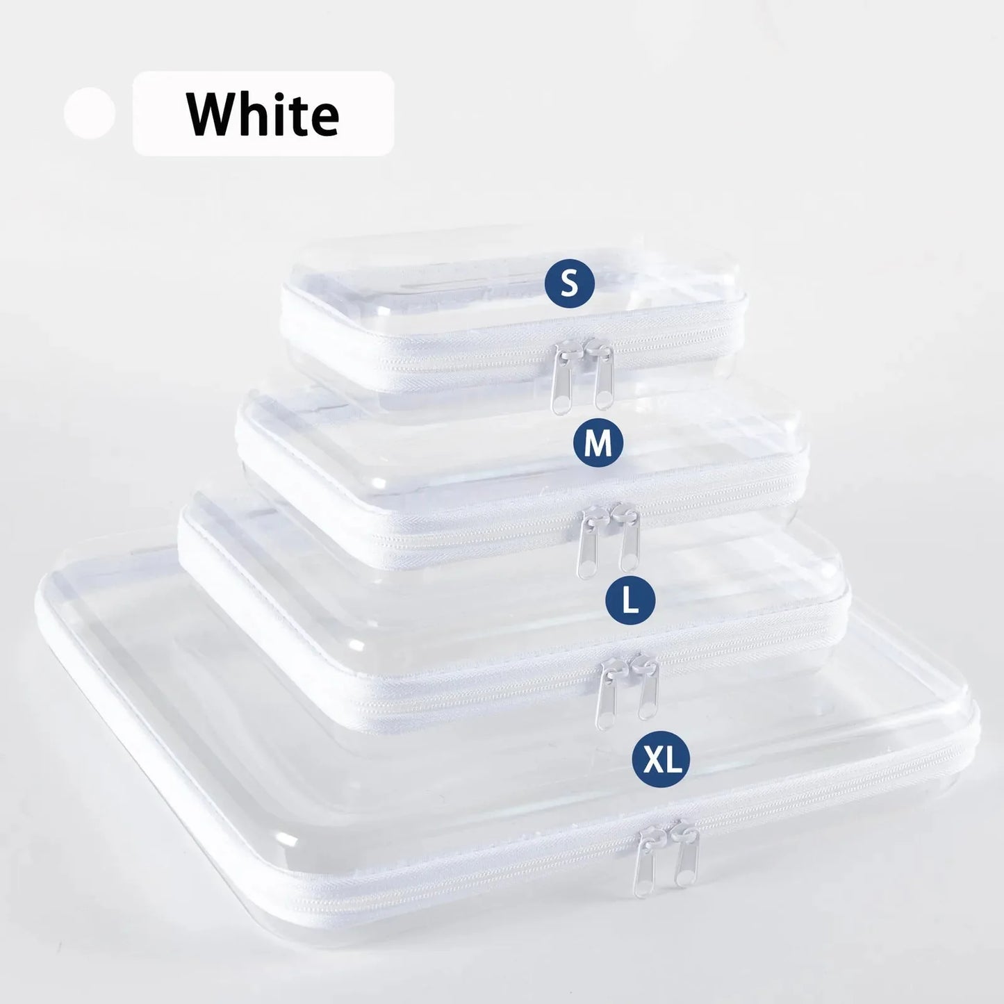 Clear Hard Shell Zipper Case