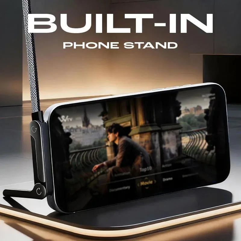 240W Braided Fast Charge Cable With Built-in Phone Stand