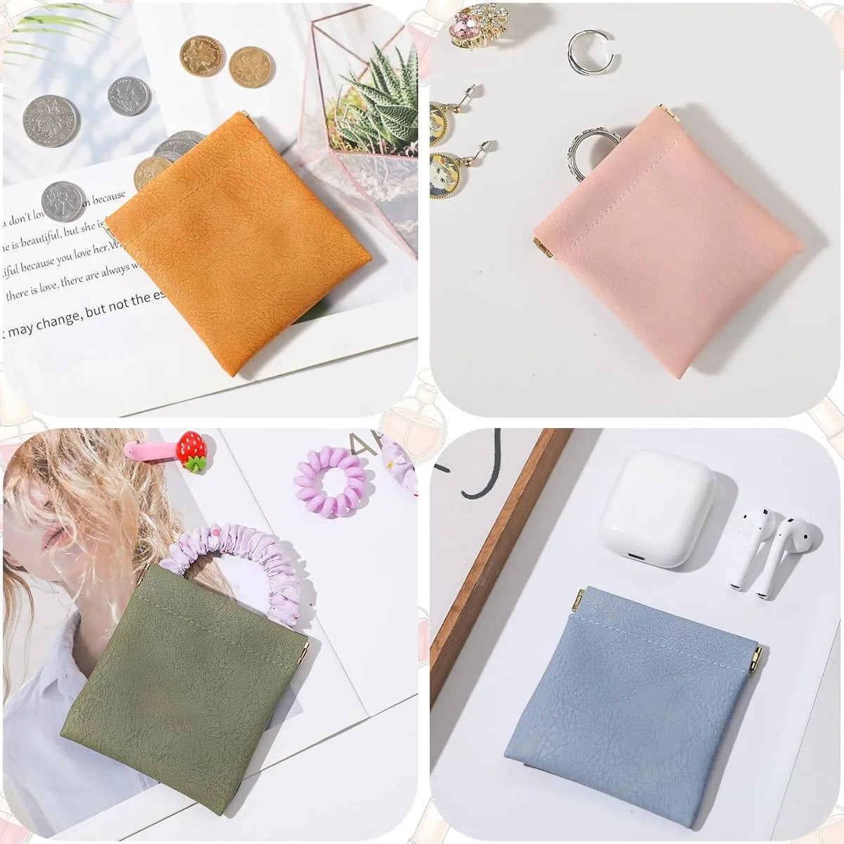 Squeeze-Open Mini Storage Pouches – 4 Pack – product image 2