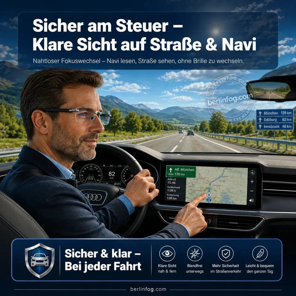 Ultra-Light Rimless Reading Glasses