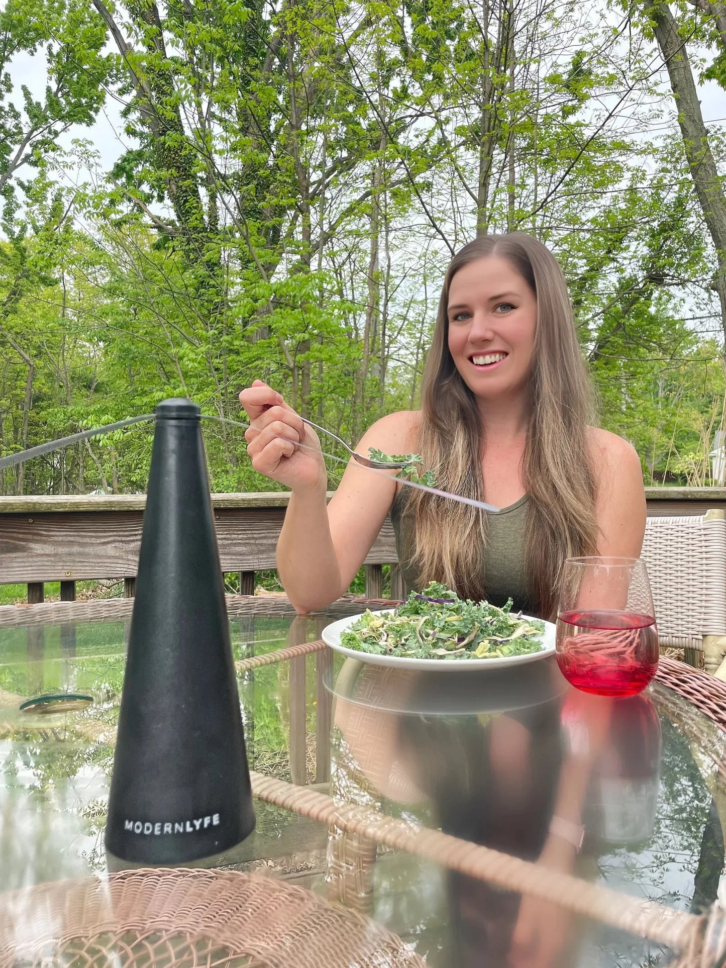 Portable Fly Fan for Outdoor Dining