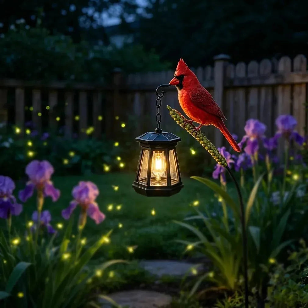 Cardinal Solar LED Light Decor