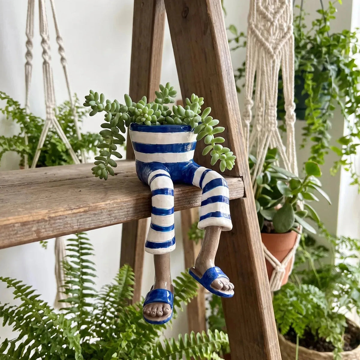 Dangling-Legs Character Planter Pot - image 3