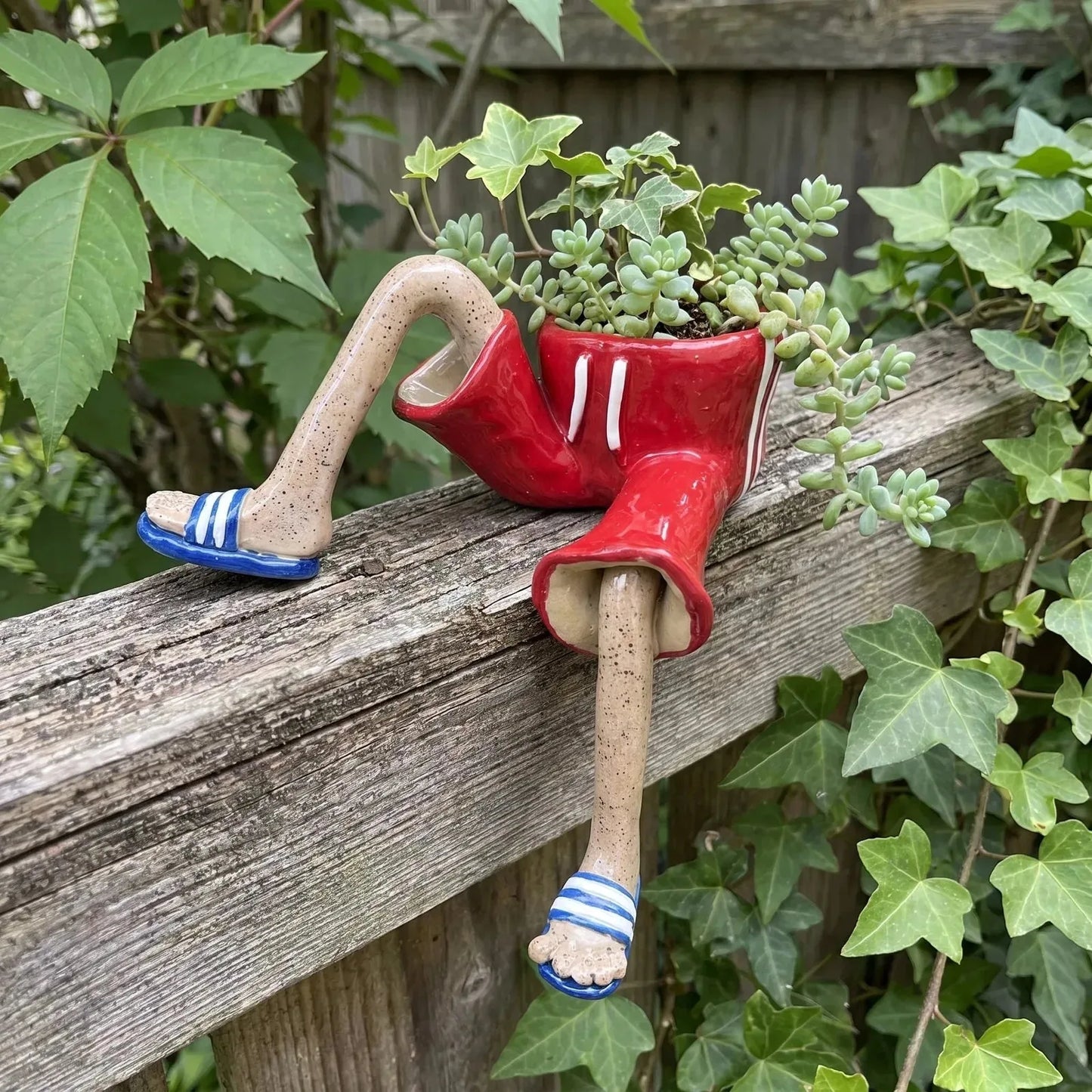 Dangling-Legs Character Planter Pot - image 6