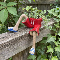 Red Welly Boot