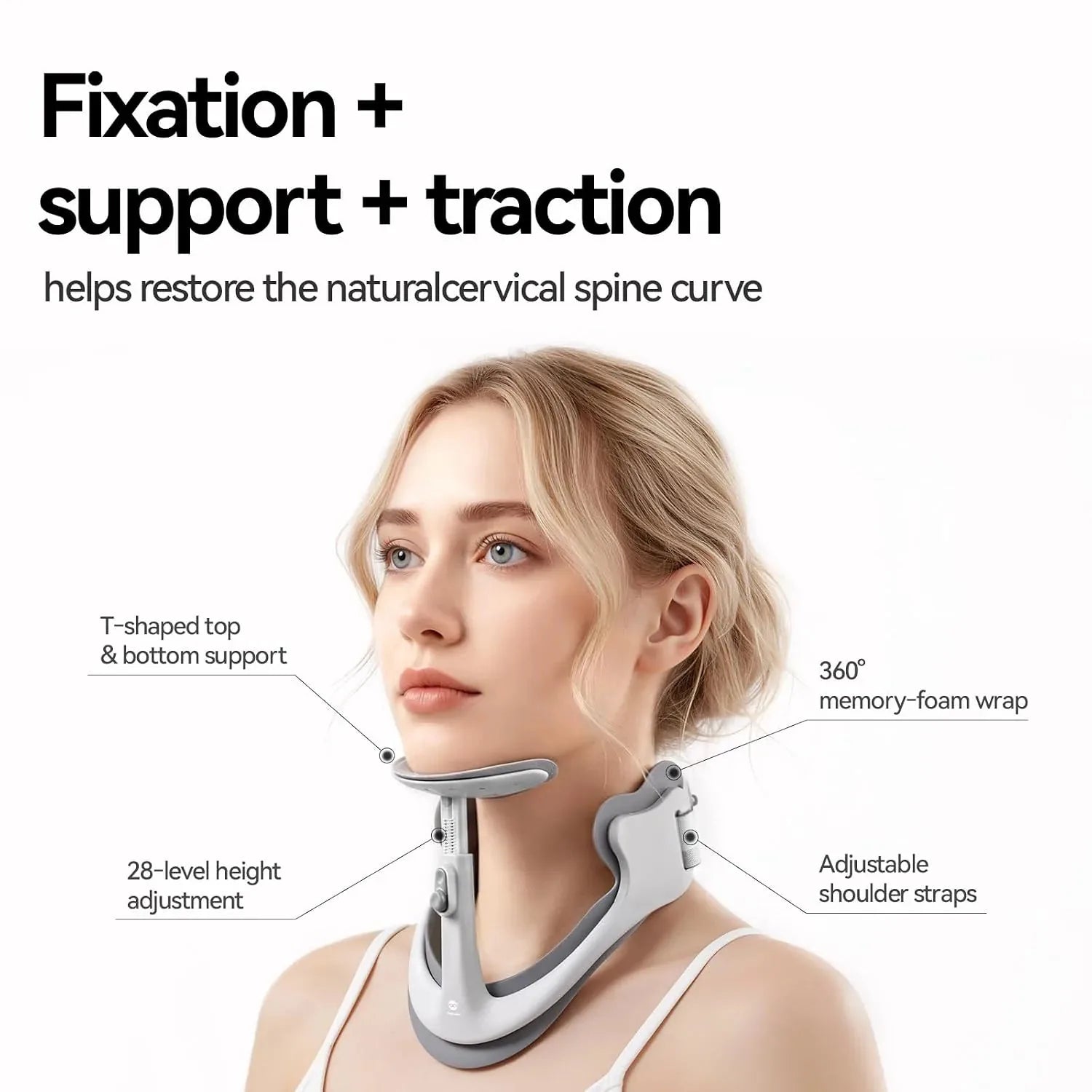 360° Adjustable Neck Collar with 28 Levels