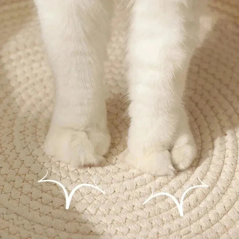 Hand-Woven Cotton Rope Cat Bed