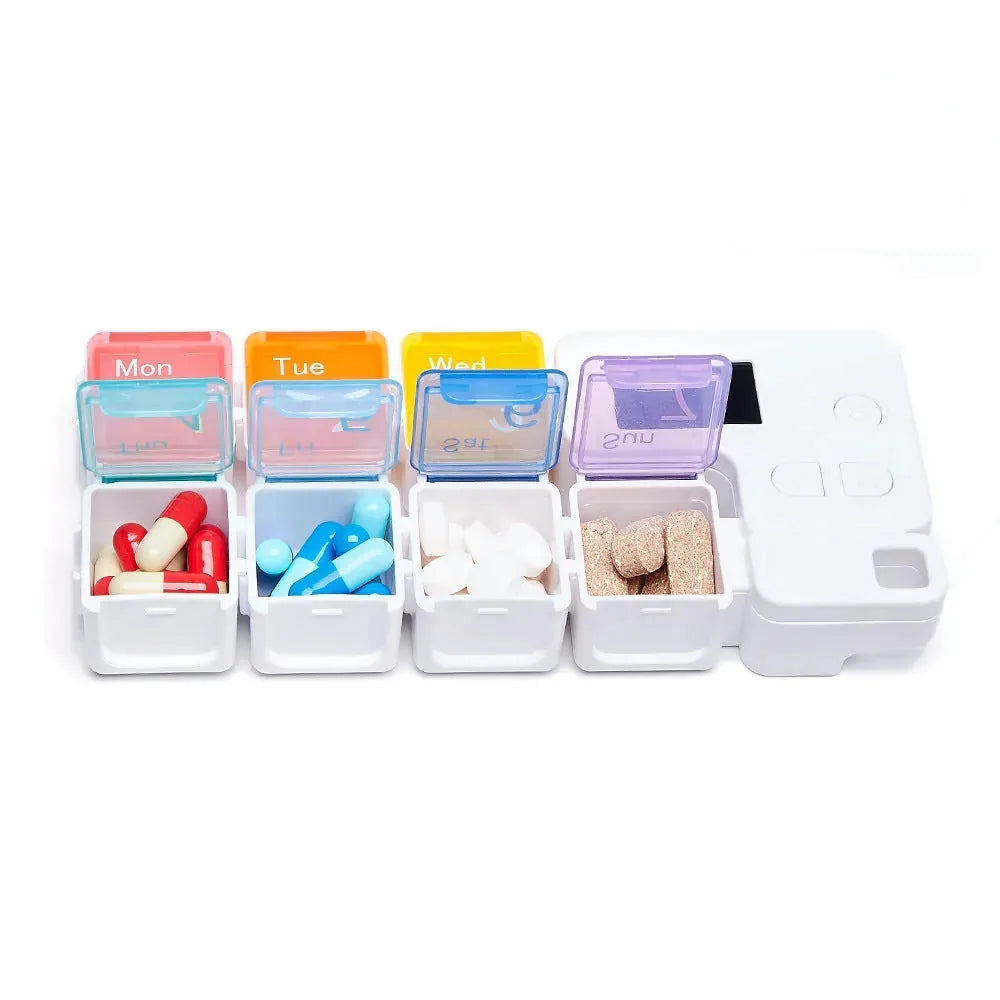 7-Day Electronic Pill Box with Timer Alarm
