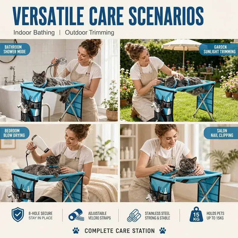 Foldable Pet Grooming and Bath Support Bed – product detail 5