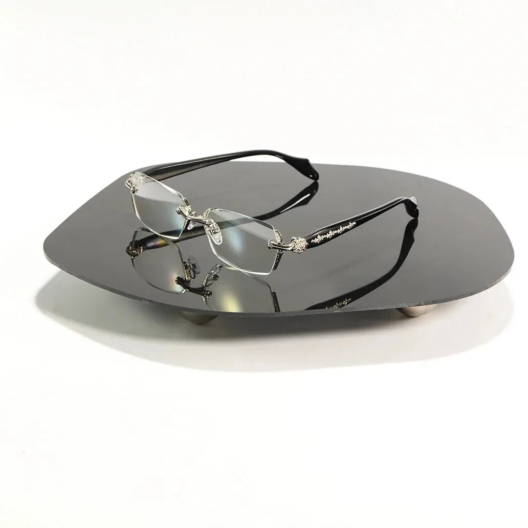 Rimless Metal Anti-Blue Light Reading Glasses 2 Pcs