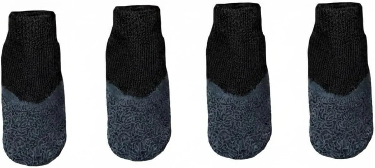 Rubber Rain Boots for Pets. 4-Pack Protective Footwear