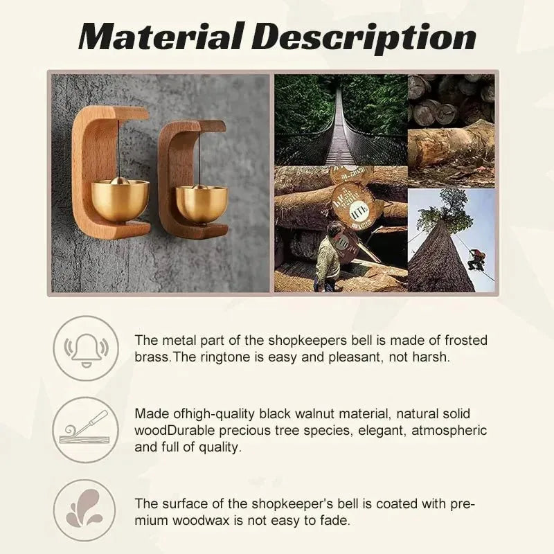 Vexroan – Wood Door Chime with Magnetic Base-2PCS