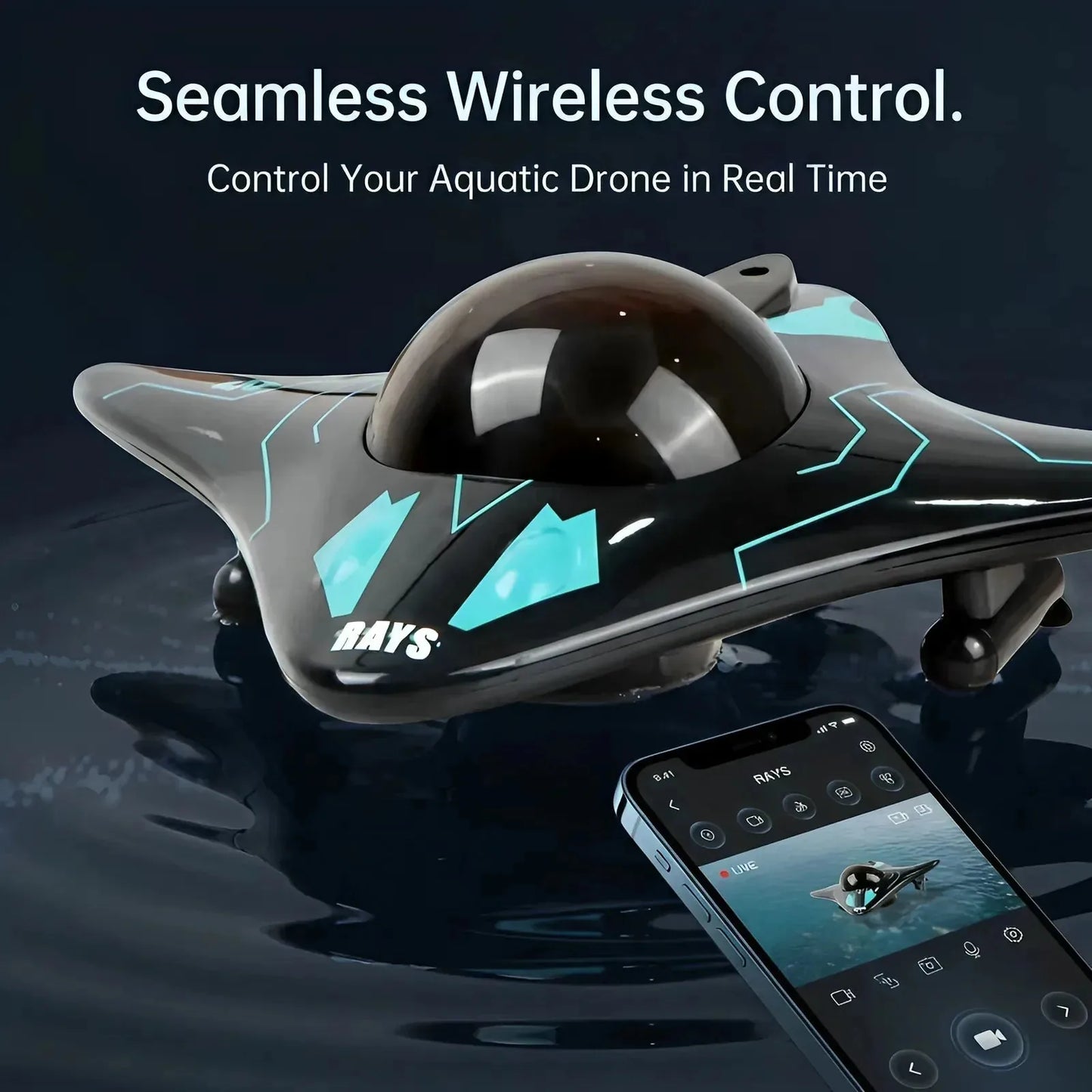 APP-CONTROLLED WIRELESS SPY BOAT