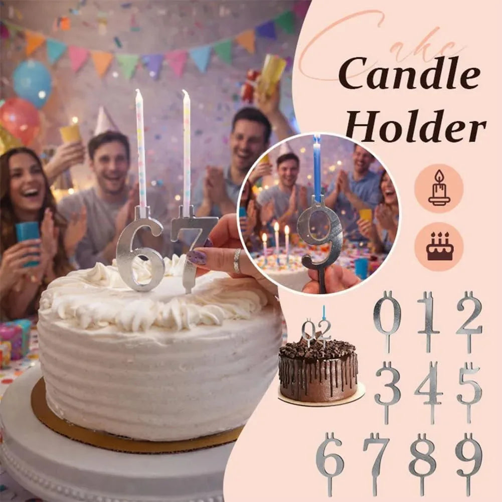 Reusable Number Candle Holder Set-(2SETS)