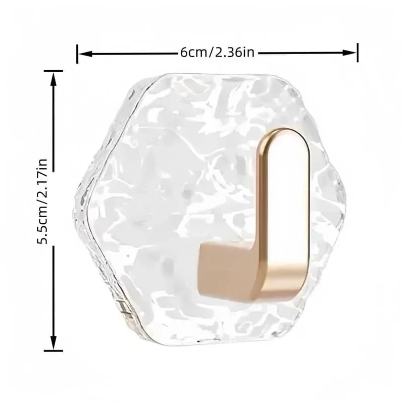 🏠✨10-Pack Heavy-Duty Adhesive Hooks – Strong Hold. No Drilling