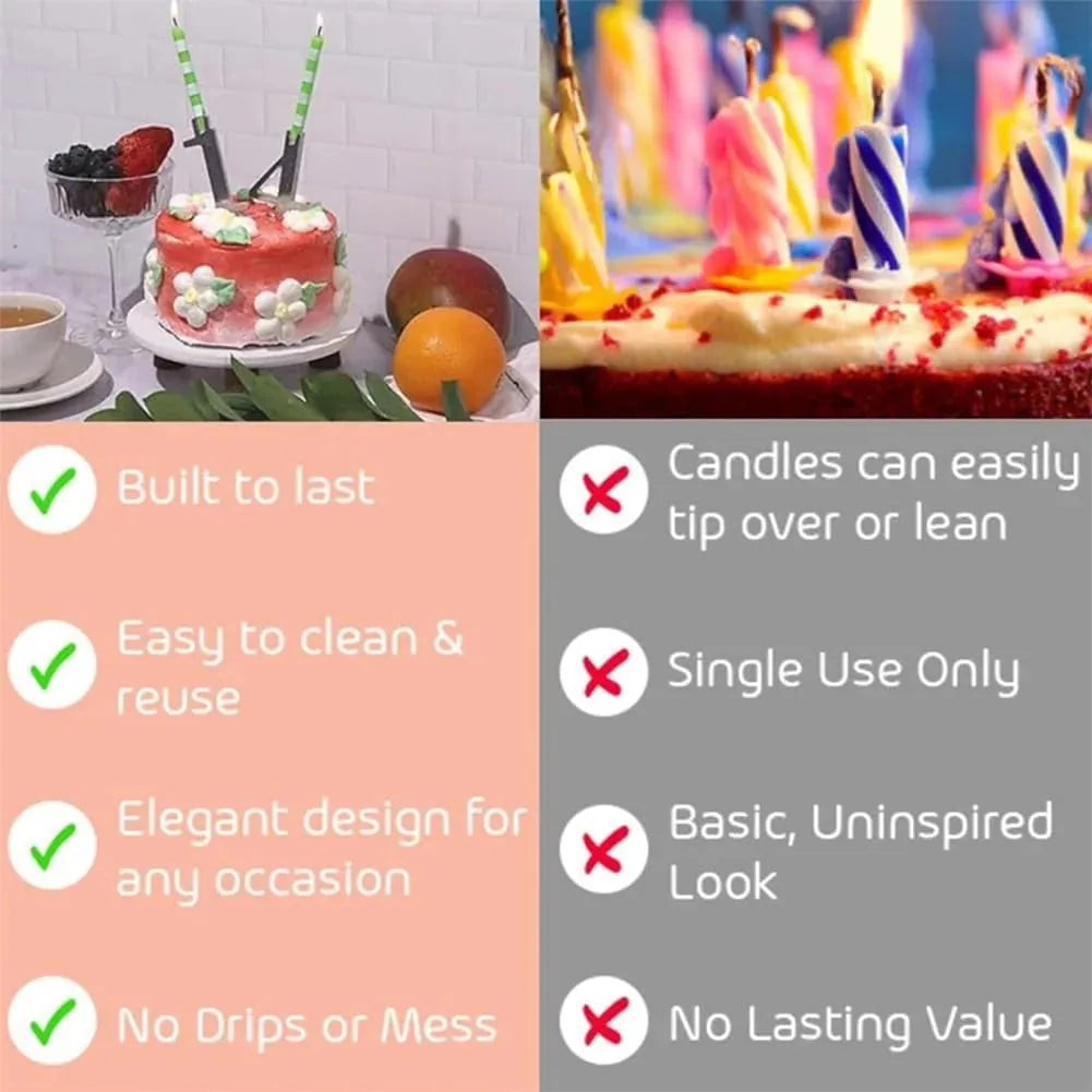 Reusable Number Candle Holder Set-(2SETS)