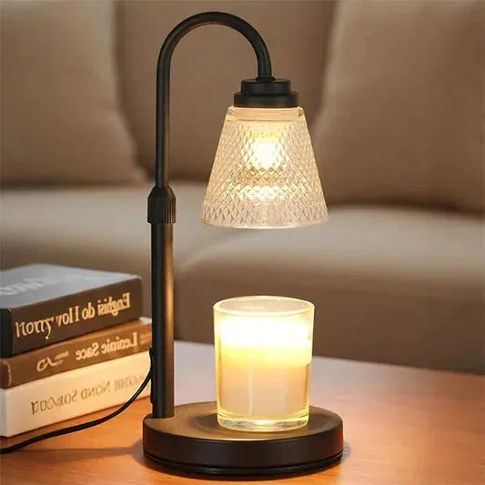 Cozy Candle Warmer Lamp with Timer & Dimmable Light 🎁🌲