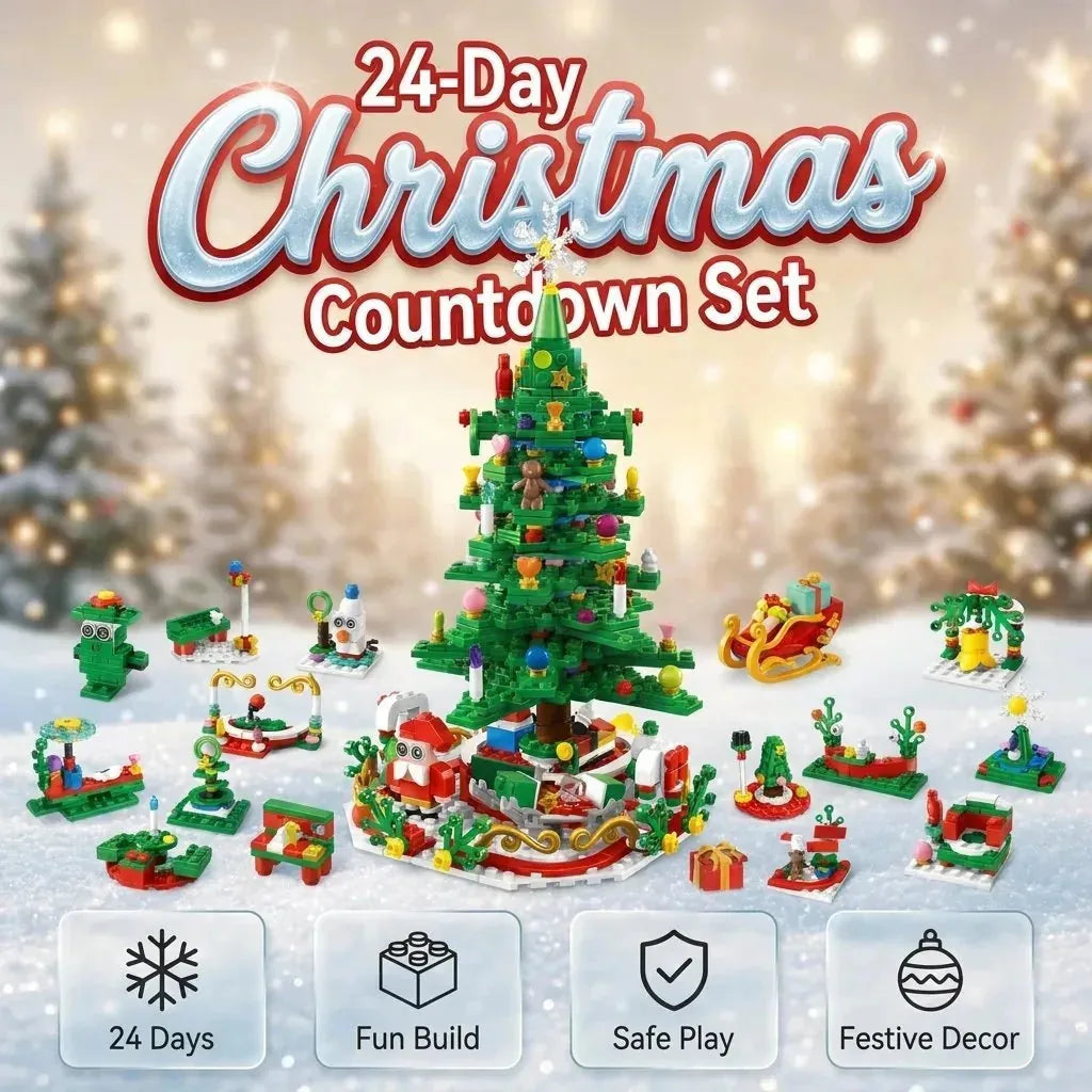 24-Day Christmas Countdown Building Block Set – product image 1