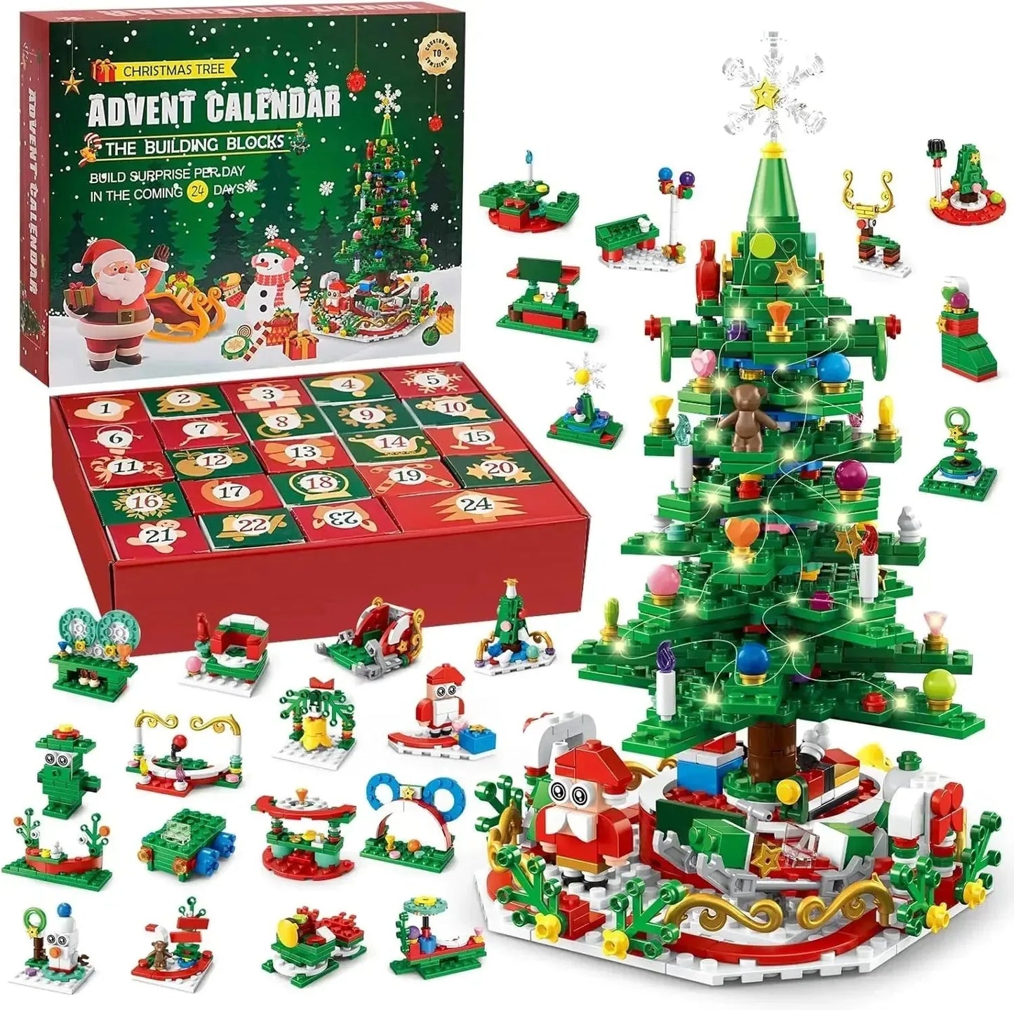 24-Day Christmas Countdown Building Block Set – product image 8