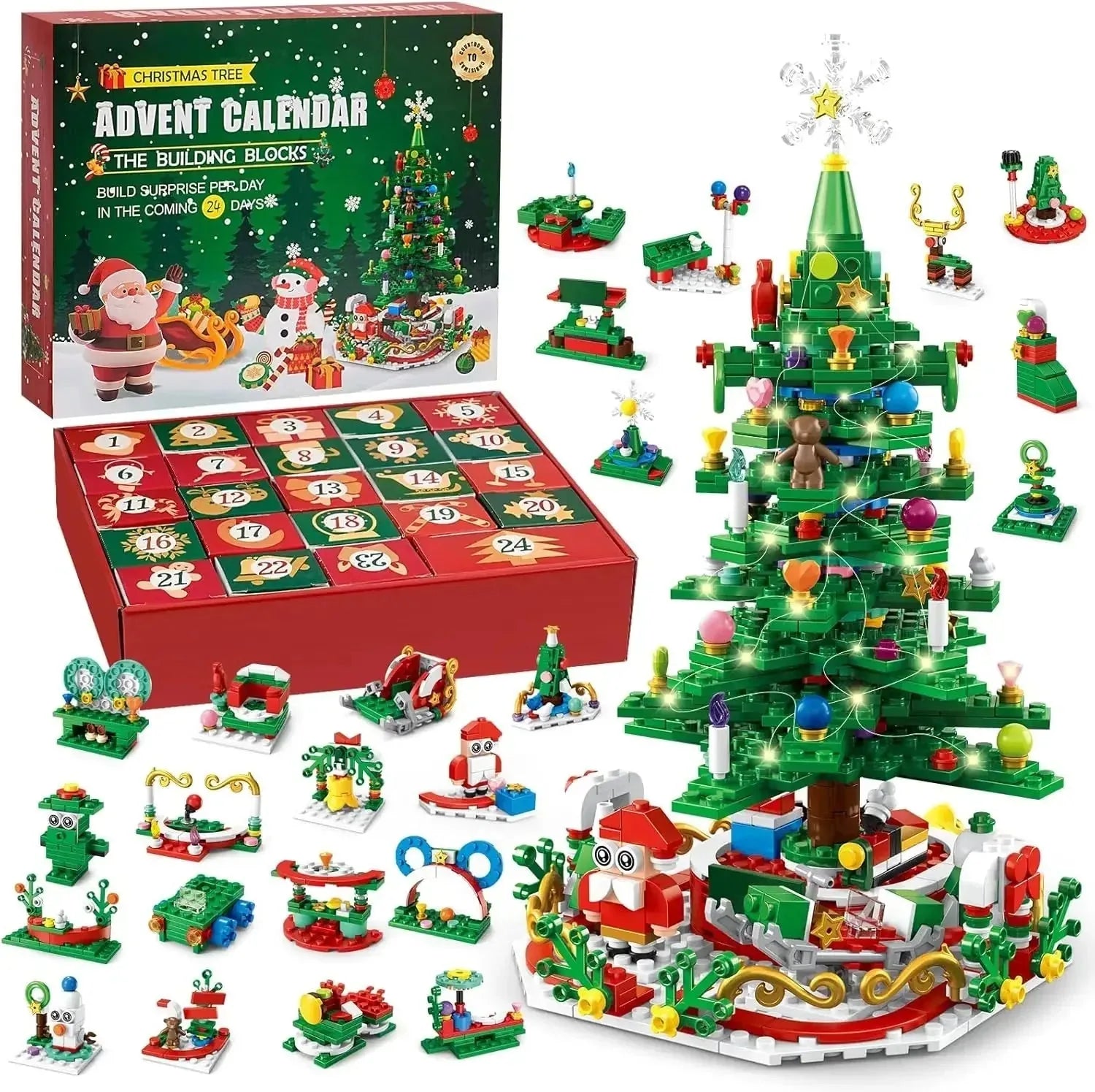 24-Day Christmas Countdown Building Block Set – product image 8