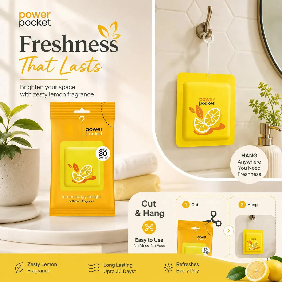 Hanging Air Freshener 12 Pack Lemon. Rose .Fresh .Berry. Lavender and Jasmine Scents