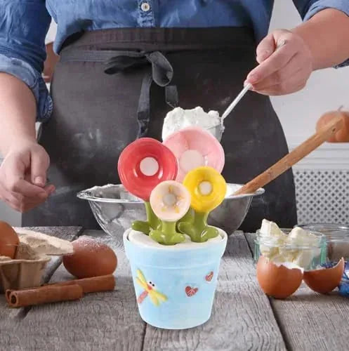 Ceramic Flower Measuring Spoon Set