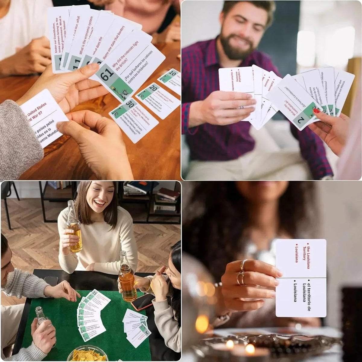 U.S. Citizenship Test Flash Cards English & Spanish