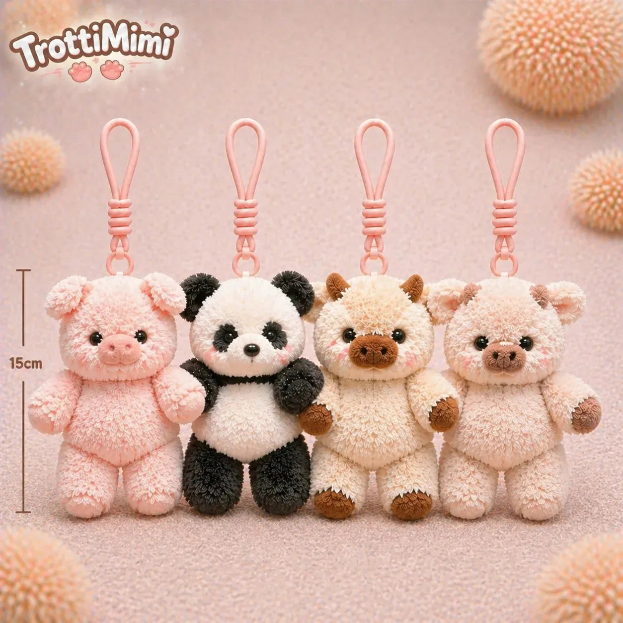 Mini Walking Plush Toy -2PCS