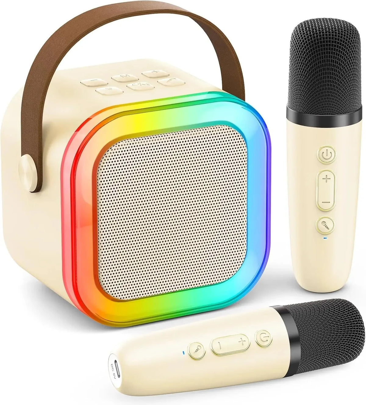 Portable Bluetooth Mini Karaoke Microphone Singing Speaker