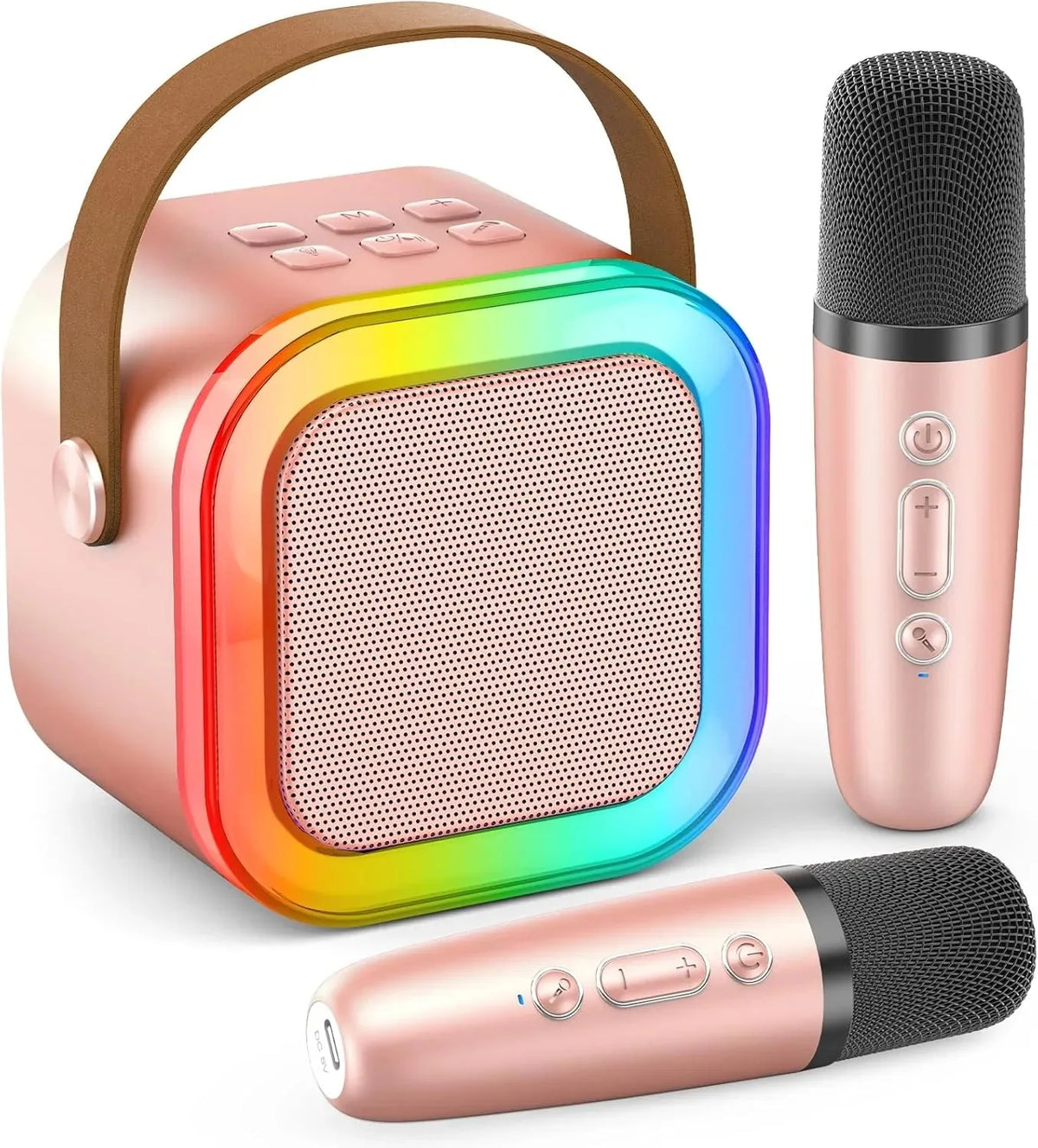 Portable Bluetooth Mini Karaoke Microphone Singing Speaker