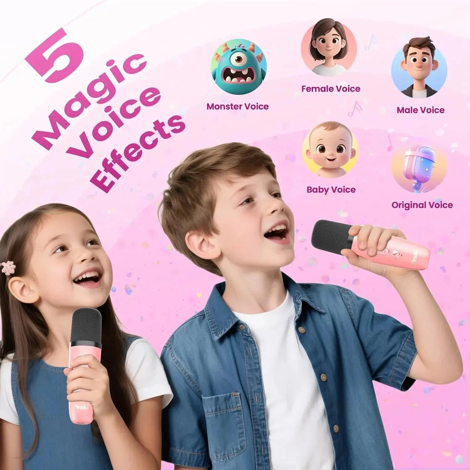 Portable Bluetooth Mini Karaoke Microphone Singing Speaker