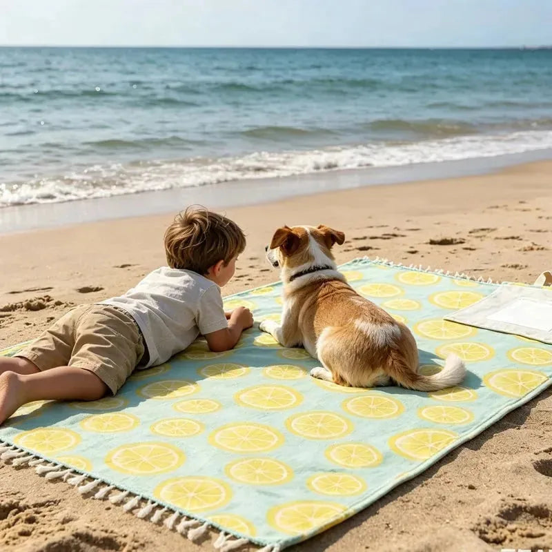 🏖️2-in-1 Convertible Towel & Backpack with Inner Zip Pocket & Sand-Repelling Fabric– Pre-Sale