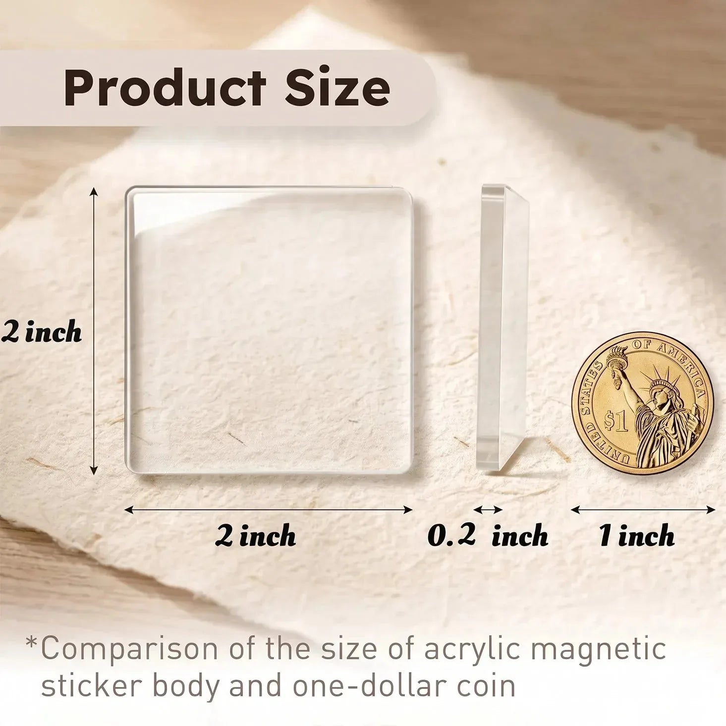 Clear Acrylic Magnetic Fridge Photo Frames