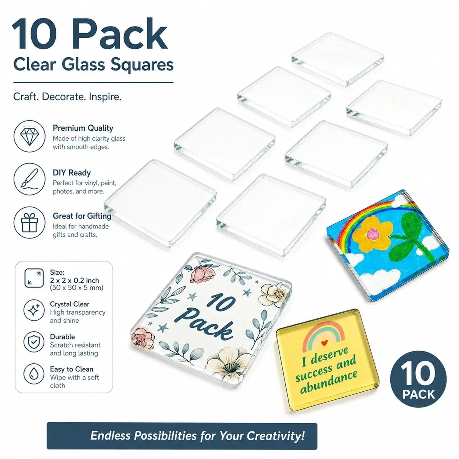 Clear Acrylic Magnetic Fridge Photo Frames