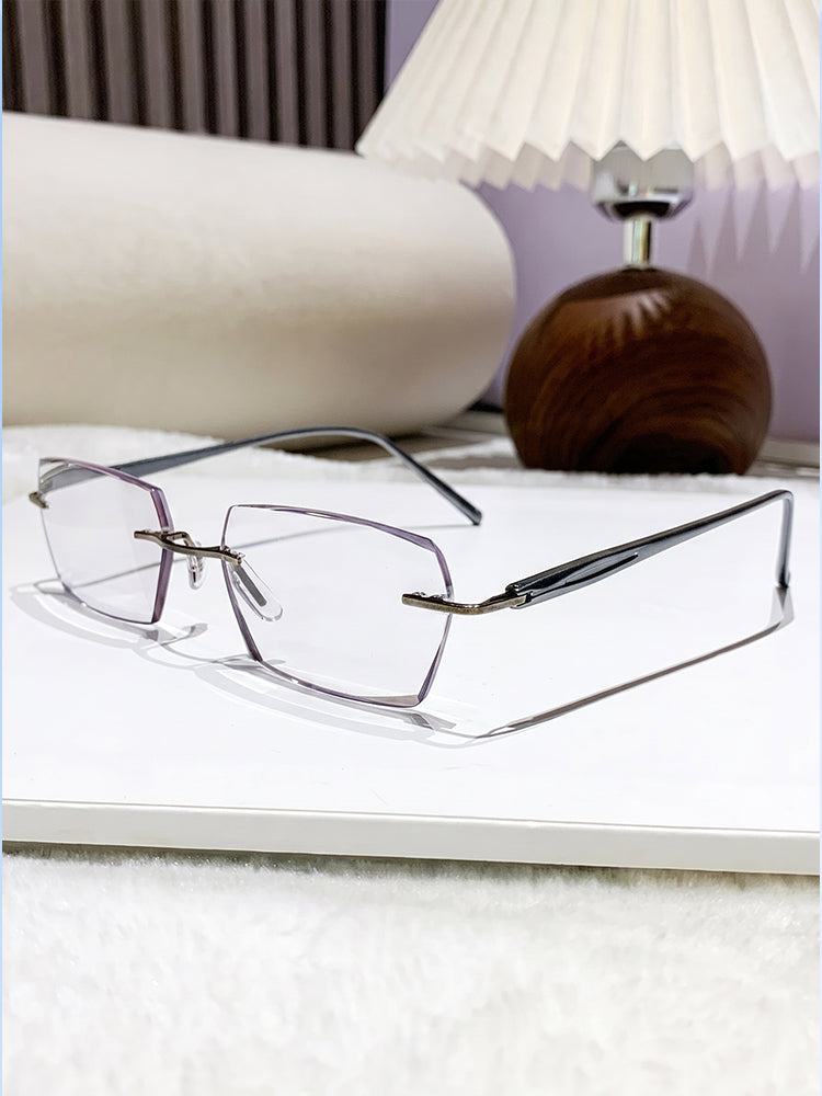 Rimless Transition Photochromic Reading Glasses 2 Pack