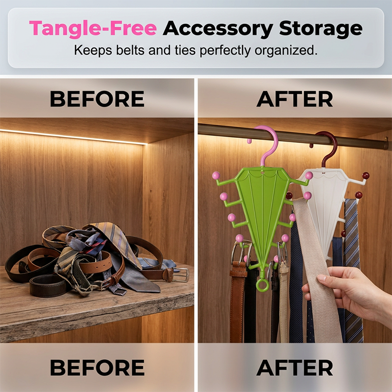 Multi-Functional V-Shaped Double Sided Hanger Storage Rack-2 PCS