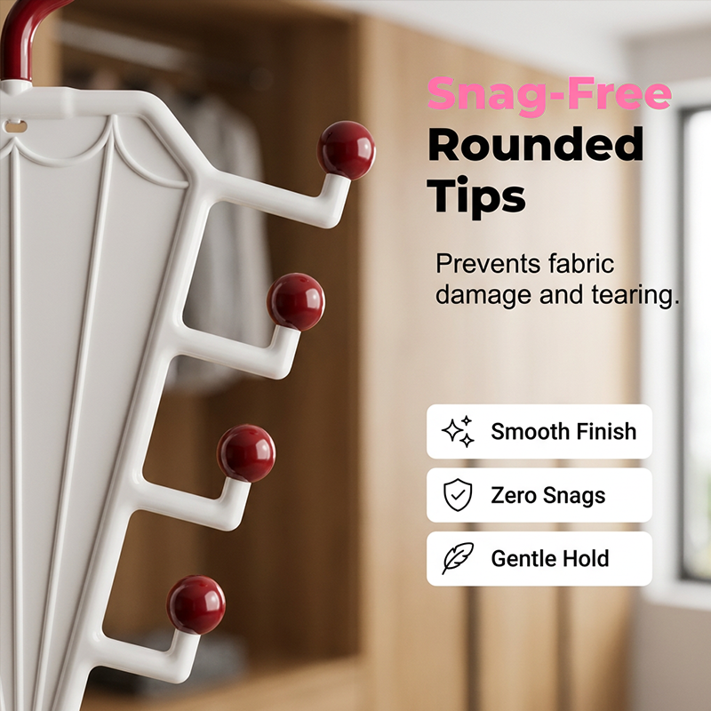 Multi-Functional V-Shaped Double Sided Hanger Storage Rack-2 PCS
