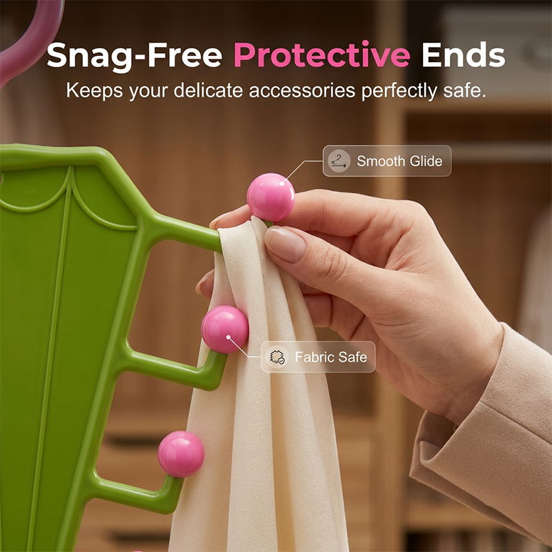 Multi-Functional V-Shaped Double Sided Hanger Storage Rack-2 PCS