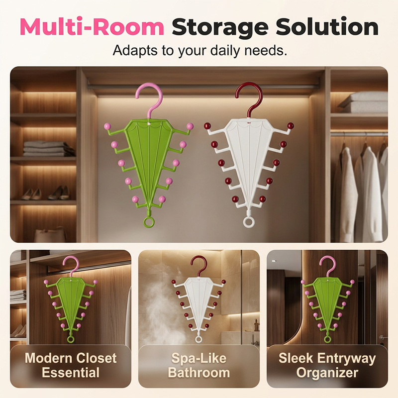 Multi-Functional V-Shaped Double Sided Hanger Storage Rack-2 PCS
