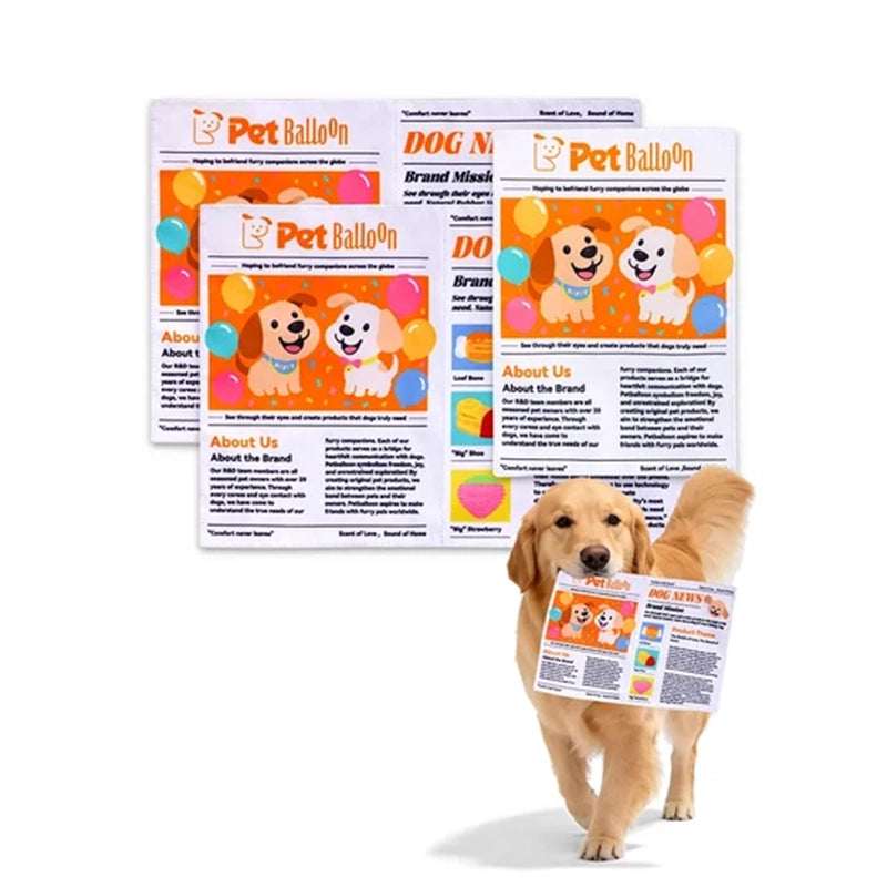 🔥2-Pack Bundle🔥 Newspaper Interactive Crinkle Dog Toy for Boredom Relief
