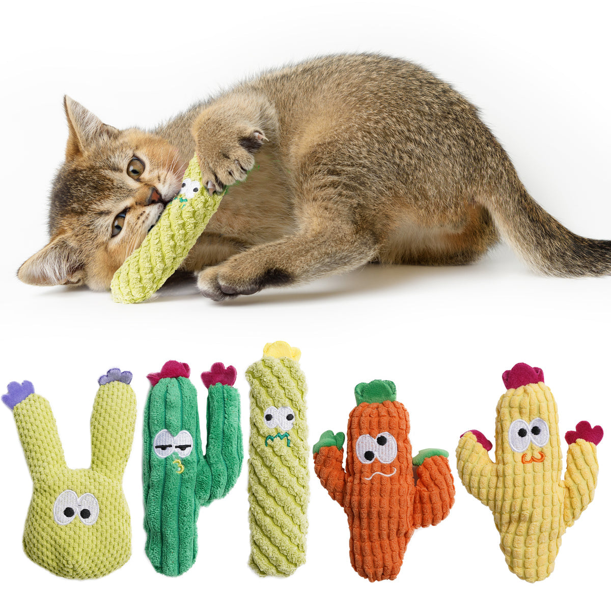 Cactus Catnip Cat Toy Collection - image 1