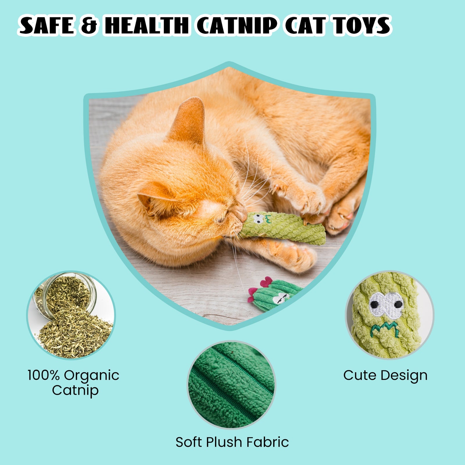 Cactus Catnip Cat Toy Collection - image 4