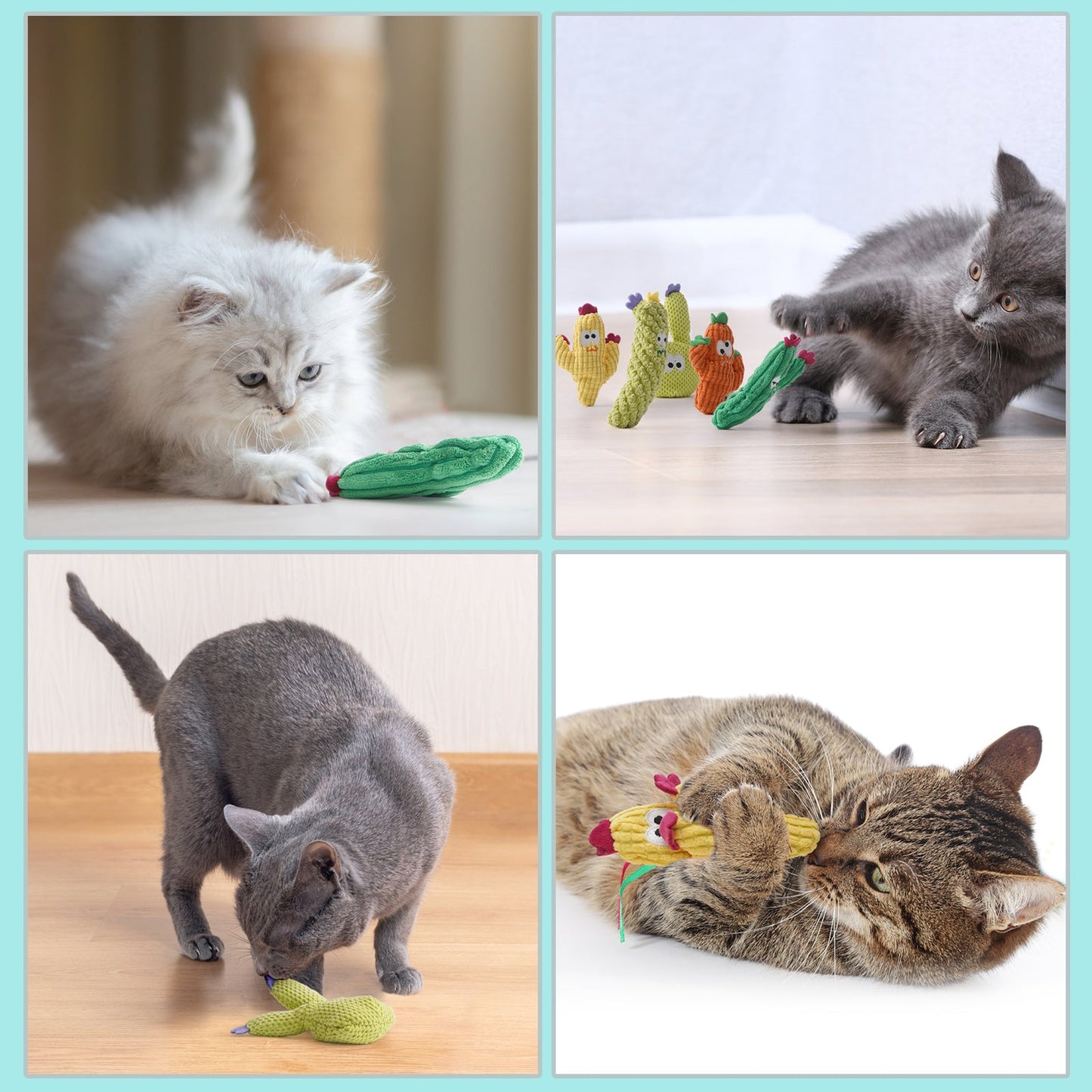 Cactus Catnip Cat Toy Collection - image 6